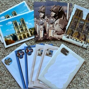 11pc Friends of Notre Dame Cathedral - Paris Greeting Cards & Envelopes Blank